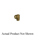 A.Y. McDonald 5135-367, 712-7 Dual Angle Check Valve With 1 in Tap in Cap, 2 in, Oval Meter Flanged with Meter Support Bracket x FNPT Integral, Brass Body