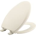 Bemis® 1200E4 346 Toilet Seat With Cover, AFFINITY ™, Elongated Bowl, Closed Front, Plastic, Biscuit, Adjustable Hinge, Domestic