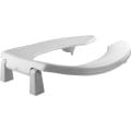 Church® MEDIC-AID® 2L2155T 000 Heavy Duty Toilet Seat, Elongated Bowl, Open Front, Plastic, White, Quick Release Hinge, Domestic
