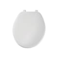 Bemis® 70 000 70 Series Toilet Seat, Round Bowl, Closed Front, White, Concealed Hinge, Domestic