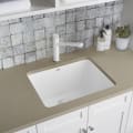 Blanco 401927 LIVEN™ SILGRANIT® Laundry Sink, Rectangle Shape, 25 in W x 22 in H, Drop-In/Under Mount, Granite, White