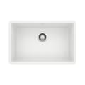 Blanco 522429 PRECIS™ SILGRANIT® Composite Sink, White, Rectangle Shape, 24-13/16 in L x 15-3/4 in W x 8-5/8 in D Bowl, 26-13/16 in L x 17-3/4 in W, Under Mount, Granite