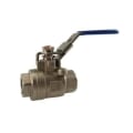 Boshart Industries SSBV1000-05 2-Piece Ball Valve, 1/2 in Nominal, FNPT End Style, 316 Stainless Steel Body, Full Port, PTFE Softgoods