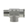 Boshart Industries SSRVN07-075 Standard Relief Valve, 3/4 x 1/2 in Nominal, MNPT x FNPT End Style, 75 psi Pressure, 304 Stainless Steel Body, Import