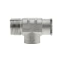 Boshart Industries SSRVN07-100 Standard Relief Valve, 3/4 x 1/2 in Nominal, MNPT x FNPT End Style, 100 psi Pressure, 304 Stainless Steel Body, Import