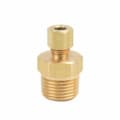 BrassCraft® 68-4-8X 68 Series Reducing Adapter, 1/4 x 1/2 in, Compression x MNPT, Brass