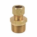 BrassCraft® 68-6-8X 68 Series Reducing Adapter, 3/8 x 1/2 in, Compression x MNPT, Brass