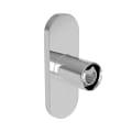 Ginger® 4639CB/PC Kubic Contemporary Curved Shower Rod Bracket, 4.69 in L, For Use With Model 1139CR Curved Shower Curtain Rod Only, Zinc