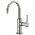 Brizo® 61320LF-H-SS Solna® Instant Hot Faucet, 1 gpm at 60 psi Flow Rate, Stainless Steel, 1 Handle, Import