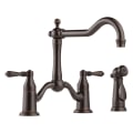 Brizo® 62536LF-RB Tresa® Bridge Kitchen Faucet, Commercial, 1.8 gpm Flow Rate, 8 in Center, 360 deg Swivel Spout, Venetian Bronze, 2 Handles, Domestic
