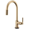Brizo® SMARTTOUCH® 64043LF-GL Litze™ Pull-Down Kitchen Faucet, 1.8 gpm Flow Rate, Luxe Gold, 1 Handles, 1 Faucet Holes, Function: Traditional, Domestic