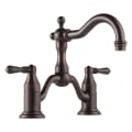 Brizo® 65536LF-RB Tresa® Widespread Bridge Lavatory Faucet, 1.5 gpm, 5-1/2 in H Spout, 8 in Center, Venetian Bronze, 2 Handles, Pop-Up Drain, Domestic, Commercial