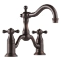 Brizo® 65538LF-RB Tresa® Widespread Bridge Lavatory Faucet, 1.5 gpm, 5-1/2 in H Spout, 8 in Center, Venetian Bronze, 2 Handles, Pop-Up Drain, Domestic, Commercial