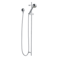 Brizo® 85521-PC Quiessence® Hand Shower, 3-Function Shower Head, 2 gpm Flow Rate, 60 to 82 in L Hose, 1/2-14 Male NPSM Connection, Polished Chrome, Import