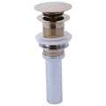 Brizo® RP72413PN Pushbutton Activated Pop-Up Drain Assembly, Polished Nickel, Brass Drain