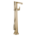 Brizo® T70198-GL Floor Mount Tub Filler, Levoir™, 1.75 gpm Flow Rate, Luxe Gold, 1 Handles, Domestic