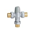 Caleffi 521349A 3-Way Scald Protection Point-of-Use Thermostatic Mixing Valve With Check Valve, 1/2 in, C, 150 psi, 0.5 gpm, Brass Body