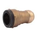 Sharkbite® SB013528 2XL Large Diameter Pipe Reducing Coupling, 1-1/4 x 1 in Nominal, Push-Fit End Style, Brass, Import