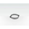 Centrotherm Eco Systems InnoFlue® IASCM02 Support Clamp, For Use With InnoFlue® Polypropylene Vent Systems, 2 in Dia Nominal, Steel, Zinc Plated, Domestic