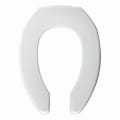 Church® MEDIC-AID® 2L2155T 000 Heavy Duty Toilet Seat, Elongated Bowl, Open Front, Plastic, White, Quick Release Hinge, Domestic