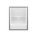 CDX XS103TWKDACL 3-Piece Tub/Shower, 59-6/10 in L x 32 in W x 76-1/4 in H, AcrylXâ„¢ Acrylic, White