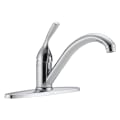 DELTA® 100-DST Classic Kitchen Faucet, 1.8 gpm Flow Rate, 8 in Center, Swivel Spout, Polished Chrome, 1 Handles, Domestic