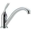 DELTA® 101-DST Classic Kitchen Faucet, 1.8 gpm Flow Rate, Swivel Spout, Polished Chrome, 1 Handles, Domestic