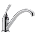 DELTA® 101-DST Classic Kitchen Faucet, 1.8 gpm Flow Rate, Swivel Spout, Polished Chrome, 1 Handles, Domestic