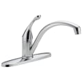 DELTA® 140-WE-DST Collins™ Kitchen Faucet, Commercial, 1.5 gpm Flow Rate, 8 in Center, Swivel Spout, Polished Chrome, 1 Handles, Domestic