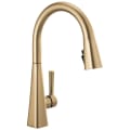 DELTA® 19802Z-CZ-DST Lenta™ Single Faucet, 1.8 gpm Flow Rate, Champagne Bronze, 1 Handles, 1 or 3 Faucet Holes, Domestic, Commercial