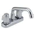 DELTA® 2123LF Classic™ Laundry Faucet, 4 in Center, Polished Chrome, 2 Handles, Import
