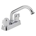 DELTA® 2131LF Classic™ Laundry Faucet, 4 in Center, Polished Chrome, 2 Handles, Import