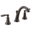 DELTA® 3532LF-RBMPU 3532 Woodhurst™ Widespread Bathroom Faucet, 1.2 gpm Flow Rate, 4-7/16 in H Spout, 4-1/2 to 16 in Center, Venetian Bronze, 2 Handles, Metal Pop-Up Drain, Import