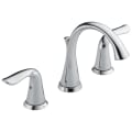 DELTA® 3538-MPU-DST Lahara® Widespread Lavatory Faucet, Commercial, 1.5 gpm Flow Rate, 3-5/8 in H Spout, 4 to 16 in Center, Polished Chrome, 2 Handles, Pop-Up Drain, Domestic