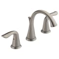 DELTA® 3538-SSMPU-DST Lahara® Widespread Lavatory Faucet, Commercial, 1.5 gpm Flow Rate, 3-5/8 in H Spout, 4 to 16 in Center, Stainless Steel, 2 Handles, Pop-Up Drain, Import