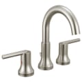DELTA® 3559-SSMPU-DST Trinsic® Widespread Lavatory Faucet, Commercial, 1.5 gpm Flow Rate, 4-15/16 in H Spout, 4 to 16 in Center, Stainless Steel, 2 Handles, Pop-Up Drain, Domestic