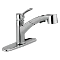 DELTA® 4140-DST Collins™ Kitchen Faucet, 1.8 gpm Flow Rate, Swivel Spout, Polished Chrome, 1 Handles, 1/3 Faucet Holes, Domestic
