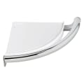 DELTA® 41516 Decor Assist™ Contemporary Corner Shelf With Assist Bar, 9-1/8 in OAL x 9-1/8 in OAD x 2-3/16 in OAH, Stainless Steel, Import