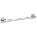 DELTA® 41824 Round Contemporary Decorative Grab Bar, 24 in L x 1-1/4 in Dia, Polished Chrome, Brass, Import