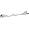 DELTA® 41824 Round Contemporary Decorative Grab Bar, 24 in L x 1-1/4 in Dia, Polished Chrome, Brass, Import