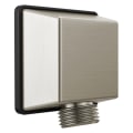 DELTA® 50570-SS-PR Square Universal Handshower Wall Elbow, 1/2 in Nominal, FNPT x NPSM End Style, Solid Brass, Import