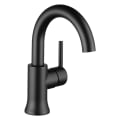 DELTA® 559HA-BL-DST Trinsic® Lavatory Faucet, 1.2 gpm Flow Rate, 8-7/8 in H Spout, 1 Handle, Metal Push Pop-Up Drain, 1 Faucet Hole, Matte Black, Function: Traditional