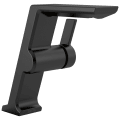 DELTA® 699-BL-DST Pivotal™ Mid-Height Vessel Bathroom Faucet, 4-5/8 in Spout, 7 in H Spout, Matte Black, 1 Handles, Domestic