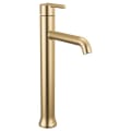 DELTA® 759-CZ-DST Trinsic® Vessel Lavatory Faucet, Commercial, 6-1/8 in Spout, 9-5/16 in H Spout, Brilliance® Champagne Bronze, 1 Handles, Domestic