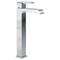 DELTA® 767LF Ara® Vessel Lavatory Faucet, Commercial, 5-3/8 in Spout, 11-1/8 in H Spout, Polished Chrome, 1 Handles, Domestic