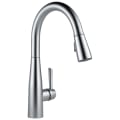 DELTA® 9113-AR-DST Essa® Kitchen Faucet, 1.8 gpm Flow Rate, Arctic™ Stainless Steel, 1 Handles, 1 Faucet Holes, Function: Traditional, Domestic, Commercial