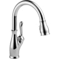 DELTA® 9178-DST Leland® Kitchen Faucet, 1.8 gpm Flow Rate, Polished Chrome, 1 Handles, 1/3 Faucet Holes, Function: Traditional, Domestic, Commercial