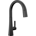 DELTA® 9191-BL-DST Monrovia™ Pull-Down Kitchen Faucet With Diamond Seal®, Touch-Clean® and MagnaTite™ Technology, 1.8 gpm Flow Rate, Matte Black, 1 Handles, 1 Faucet Holes, Import, Commercial/Residential