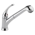 DELTA® B4310LF Foundations® Kitchen Faucet, 1.8 gpm Flow Rate, Swivel Spout, Polished Chrome, 1 Handles, 1 Faucet Holes, Import