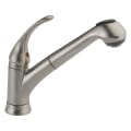 DELTA® B4310LF-SS Foundations® Kitchen Faucet, 1.8 gpm Flow Rate, Swivel Spout, Stainless Steel, 1 Handles, 1 Faucet Holes, Import